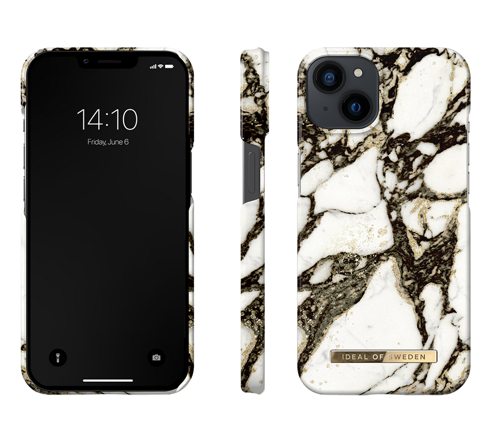 Ideal of Sweden iPhone 15 & 14 & 13 Backcover hoesje Calacatta Golden Marble - Fashion Case - Calacatta-Hoesjes-Ilumina Benelux