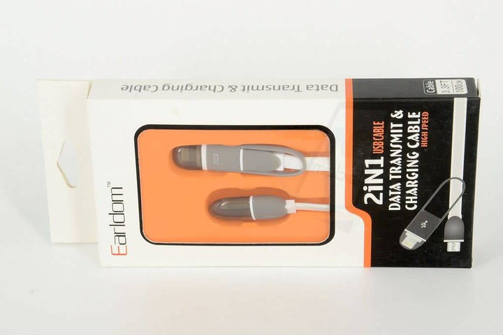 2 in 1 USB Kabel - Wit-USB-Kabels-Ilumina Benelux