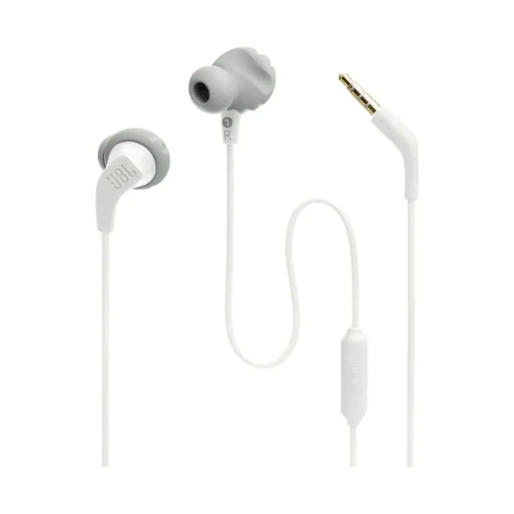 JBL Endurance Run 2 Wired Waterproof Sports In-Ear Earphone - Wit-In-ear koptelefoon-Ilumina Benelux