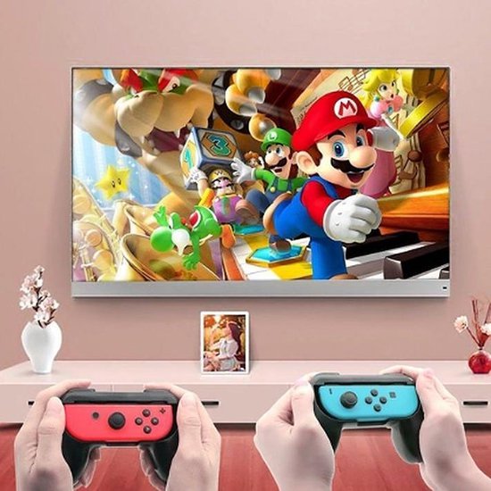 Joy-Con Grip Set – Handgrips – Geschikt voor Nintendo Switch – Antislip – Zwart-Ilumina Benelux