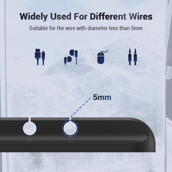 Kabel organizer – Siliconen kabelclips – Zelfklevend – Voor bureau & auto – Zwart-Kabel Organizer-Ilumina Benelux