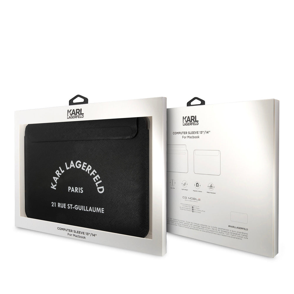 Karl Lagerfeld 14 Inch Laptop- en Tablet-Sleeve - RSG - Zwart-Laptopcover-Ilumina Benelux