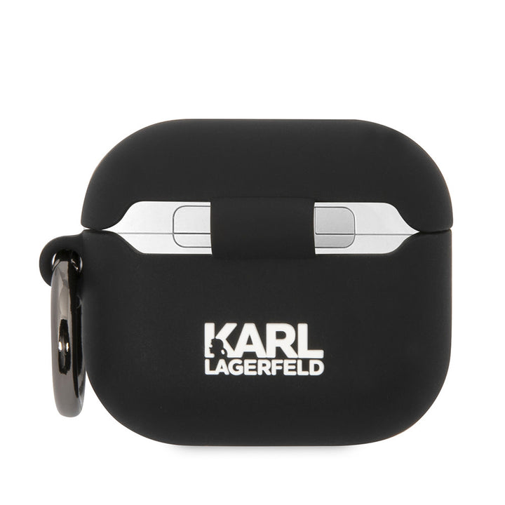 Karl Lagerfeld AirPod 3 AirPods Case 3D sil NFT - Zwart-Koptelefoon case-Ilumina Benelux