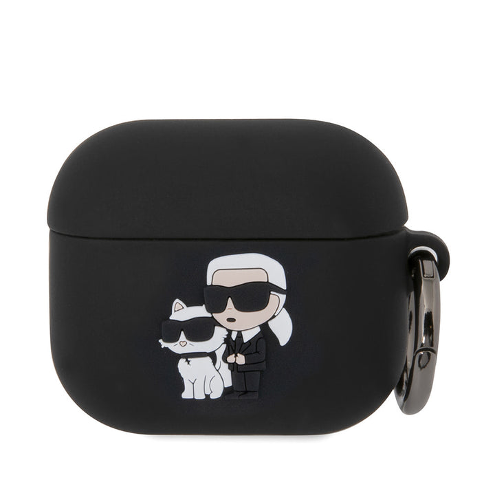 Karl Lagerfeld AirPod 3 AirPods Case 3D sil NFT - Zwart-Koptelefoon case-Ilumina Benelux