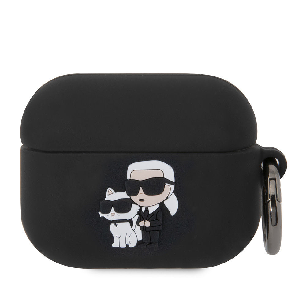 Karl Lagerfeld AirPods Pro & Pro 2 Case - NFT KC - Zwart-Koptelefoon case-Ilumina Benelux