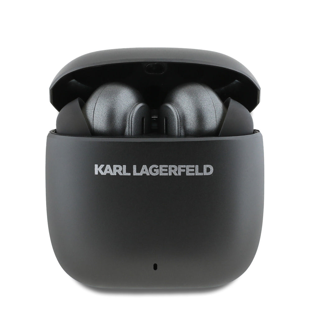 Karl Lagerfeld Bluetooth Earbuds TWS - ANC&ENC - Metal Printed Logo - Zwart-In-ear koptelefoon-Ilumina Benelux