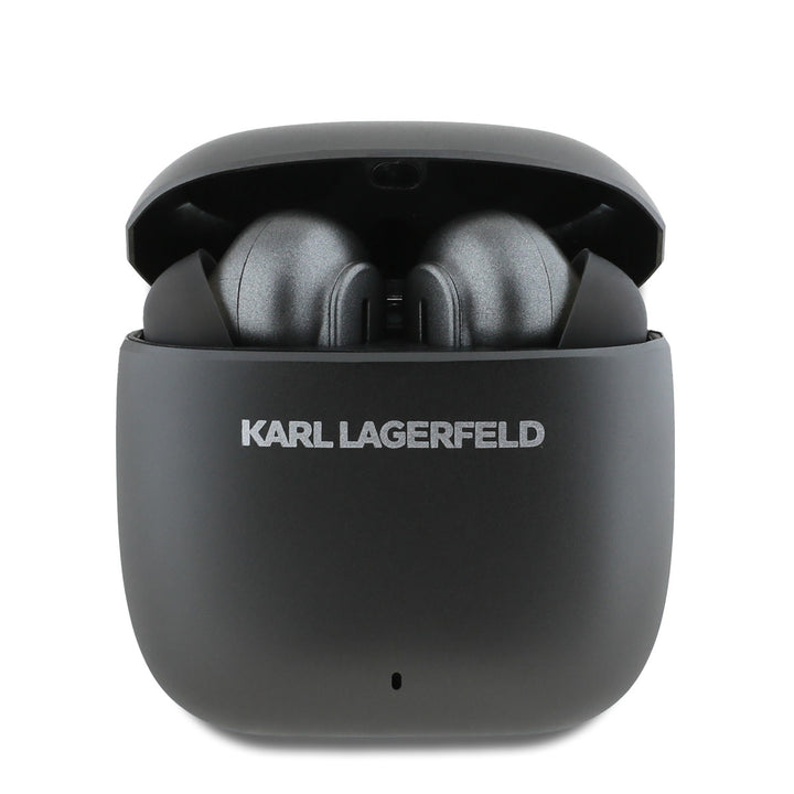 Karl Lagerfeld Bluetooth Earbuds TWS - ANC&ENC - Metal Printed Logo - Zwart-In-ear koptelefoon-Ilumina Benelux