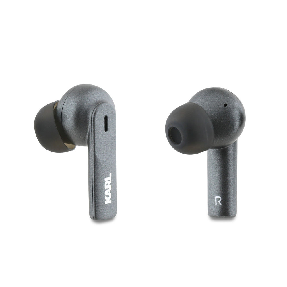 Karl Lagerfeld Bluetooth Earbuds TWS - ANC&ENC - Metal Printed Logo - Zwart-In-ear koptelefoon-Ilumina Benelux
