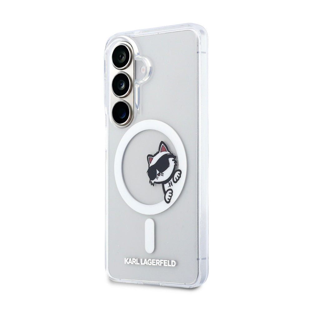Karl Lagerfeld Galaxy S26 Plus Backcover hoesje - MagSafe - IML Choupette Peekaboo - Transparant-Hoesjes-Ilumina Benelux