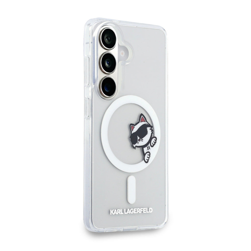 Karl Lagerfeld Galaxy S26 Plus Backcover hoesje - MagSafe - IML Choupette Peekaboo - Transparant-Hoesjes-Ilumina Benelux