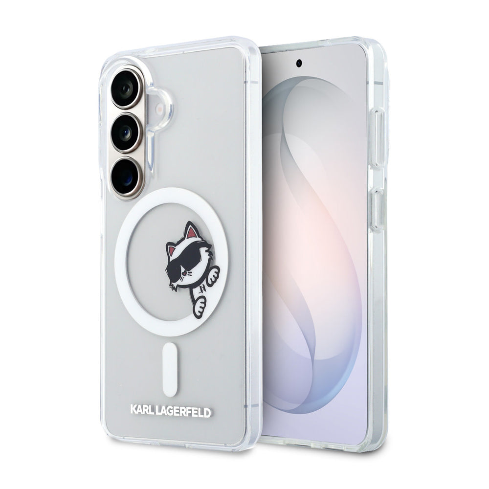 Karl Lagerfeld Galaxy S26 Plus Backcover hoesje - MagSafe - IML Choupette Peekaboo - Transparant-Hoesjes-Ilumina Benelux