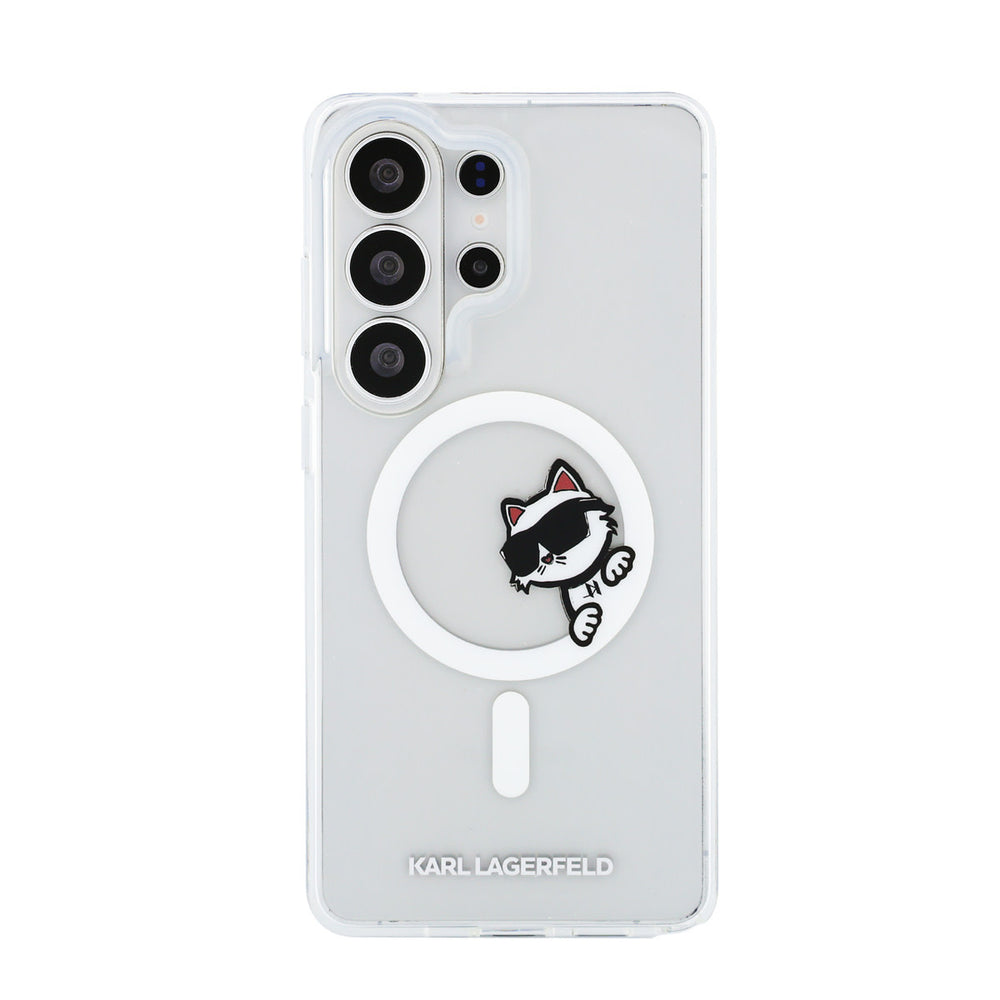 Karl Lagerfeld Galaxy S26 Ultra Backcover hoesje - MagSafe - IML Choupette Peekaboo - Transparant-Hoesjes-Ilumina Benelux