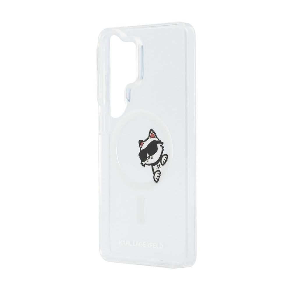 Karl Lagerfeld Galaxy S26 Ultra Backcover hoesje - MagSafe - IML Choupette Peekaboo - Transparant-Hoesjes-Ilumina Benelux