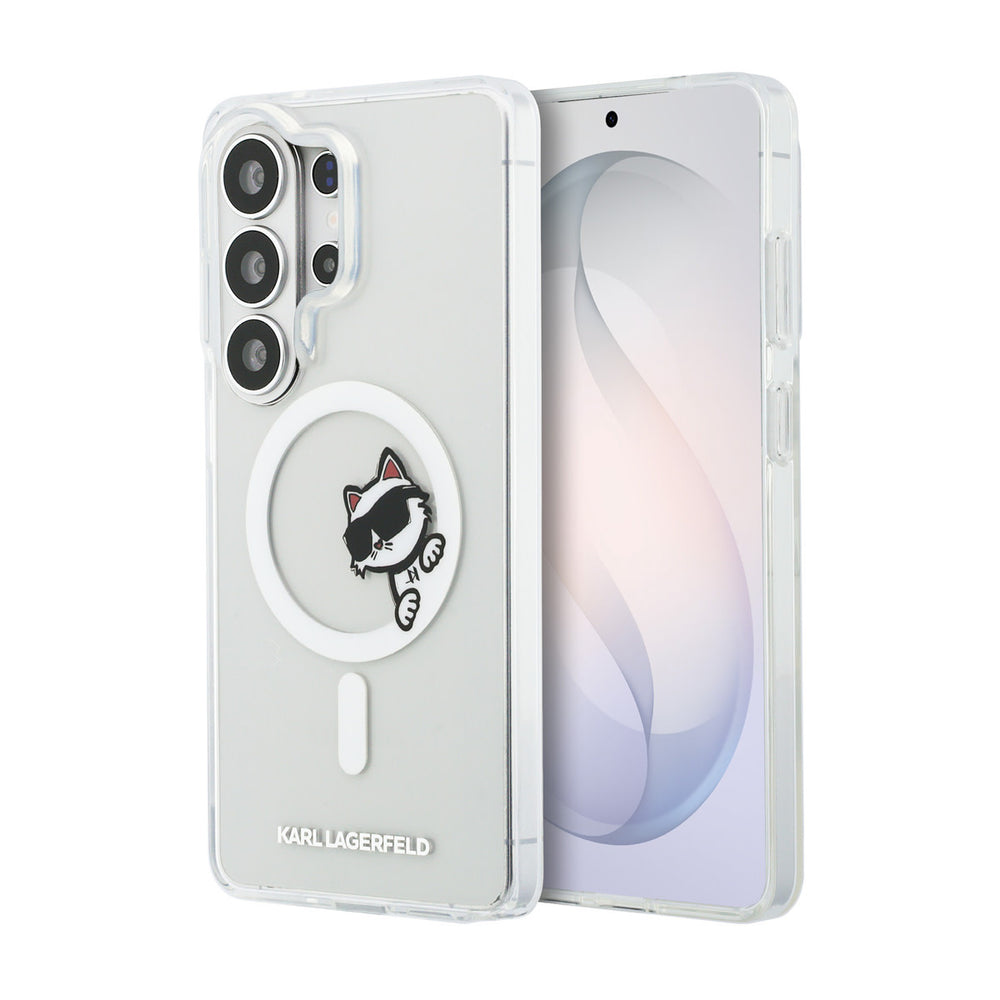 Karl Lagerfeld Galaxy S26 Ultra Backcover hoesje - MagSafe - IML Choupette Peekaboo - Transparant-Hoesjes-Ilumina Benelux