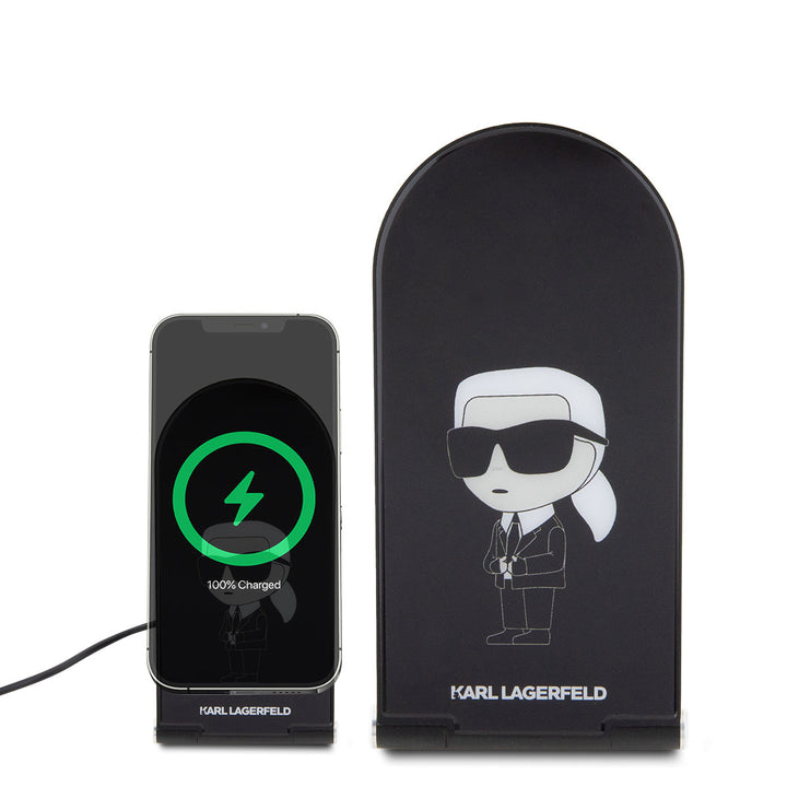 Karl Lagerfeld Magnetische Bureau-oplader - Ikonik - Zwart-Oplader-Ilumina Benelux