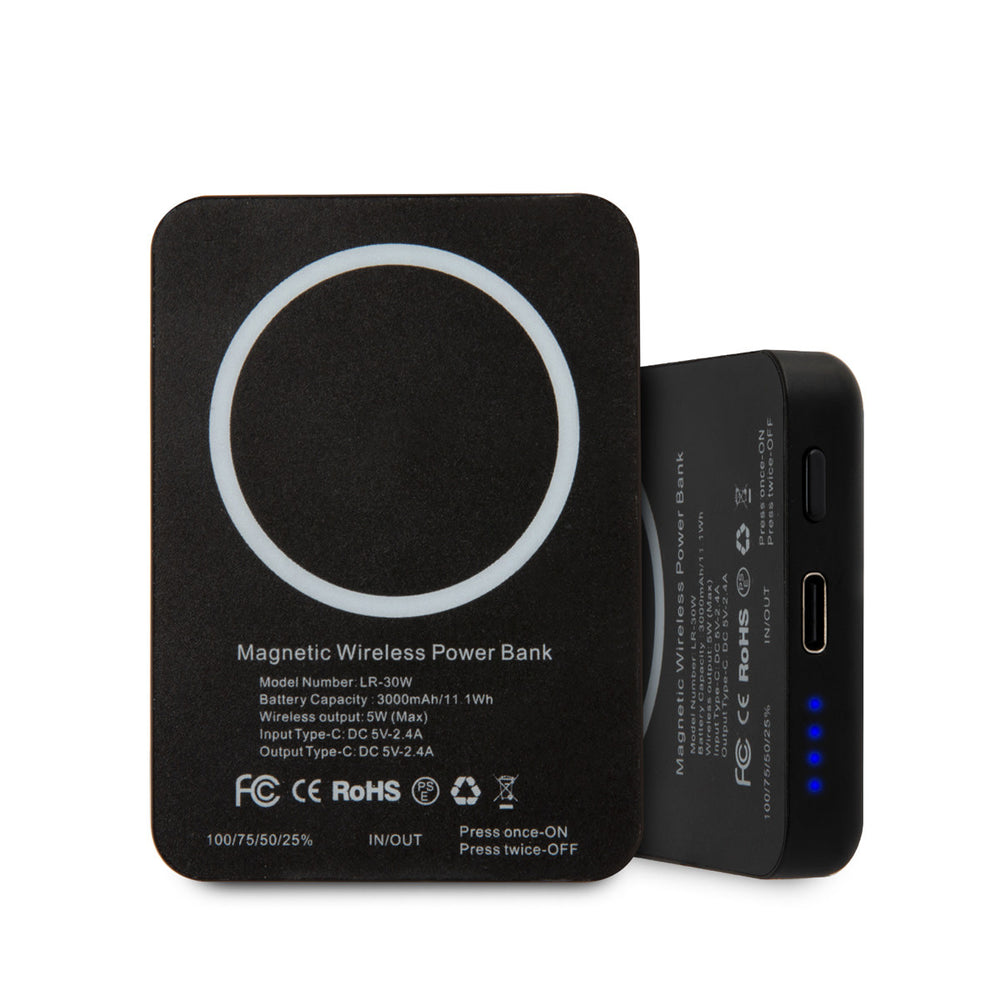 Karl Lagerfeld Magsafe Compatible Powerbank - 5W 3000mAh - Zwart-Powerbank-Ilumina Benelux