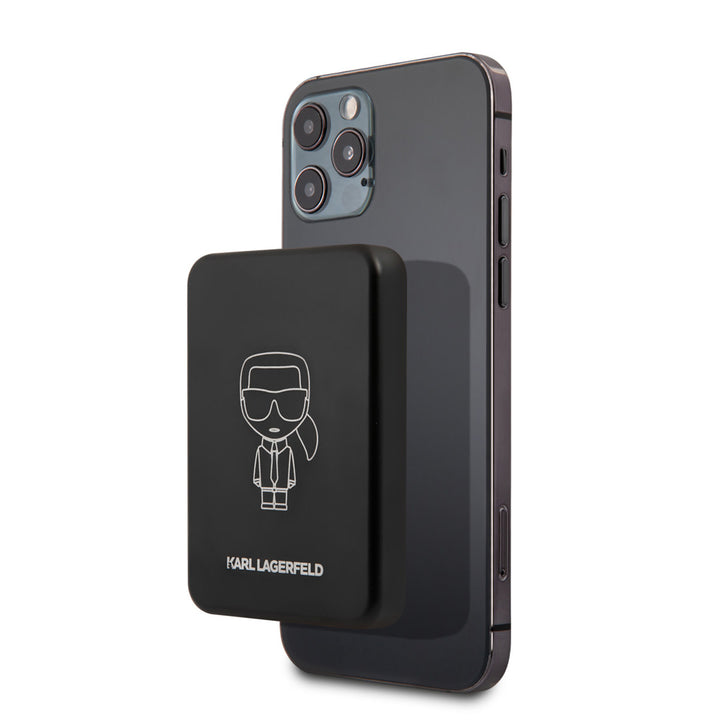 Karl Lagerfeld Magsafe Compatible Powerbank - 5W 3000mAh - Zwart-Powerbank-Ilumina Benelux