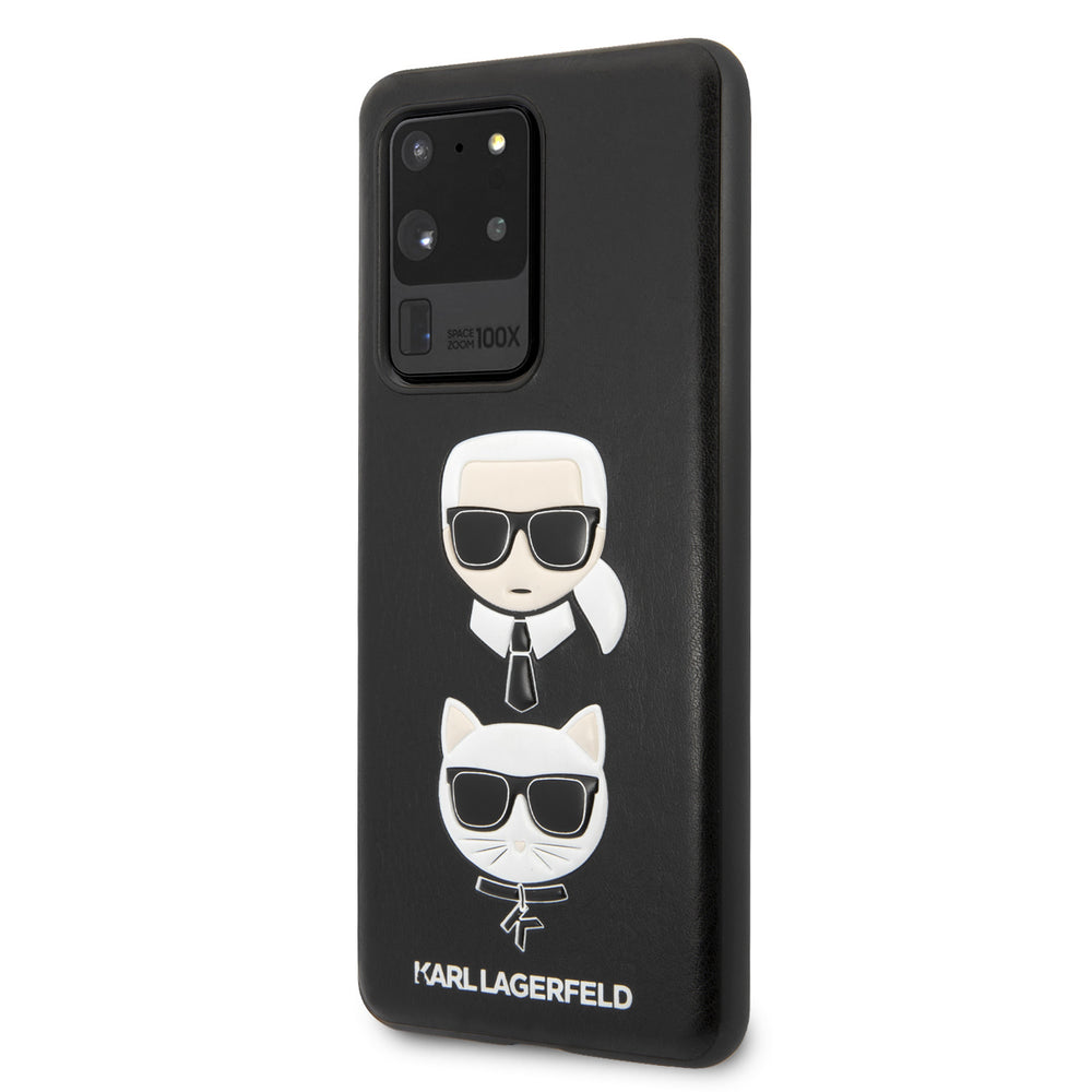 Karl Lagerfeld Samsung Galaxy S20 Ultra Afdrukken Backcover hoesje - Leer In reliëf-Hoesjes-Ilumina Benelux