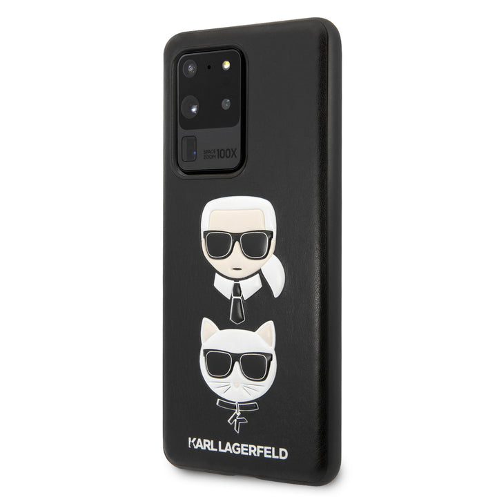 Karl Lagerfeld Samsung Galaxy S20 Ultra Afdrukken Backcover hoesje - Leer In reliëf-Hoesjes-Ilumina Benelux