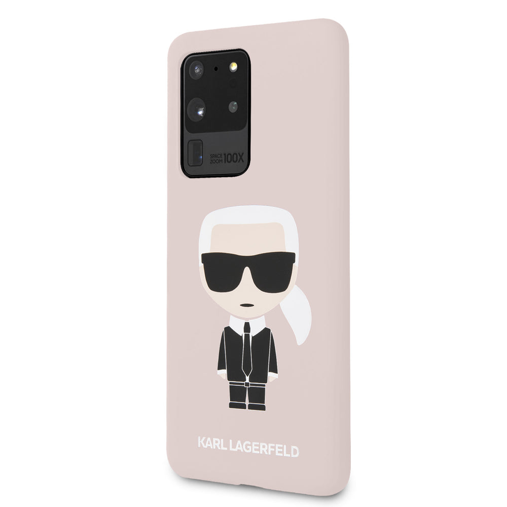 Karl Lagerfeld Samsung Galaxy S20 Ultra Roze Backcover hoesje - Full Body Iconic-Hoesjes-Ilumina Benelux