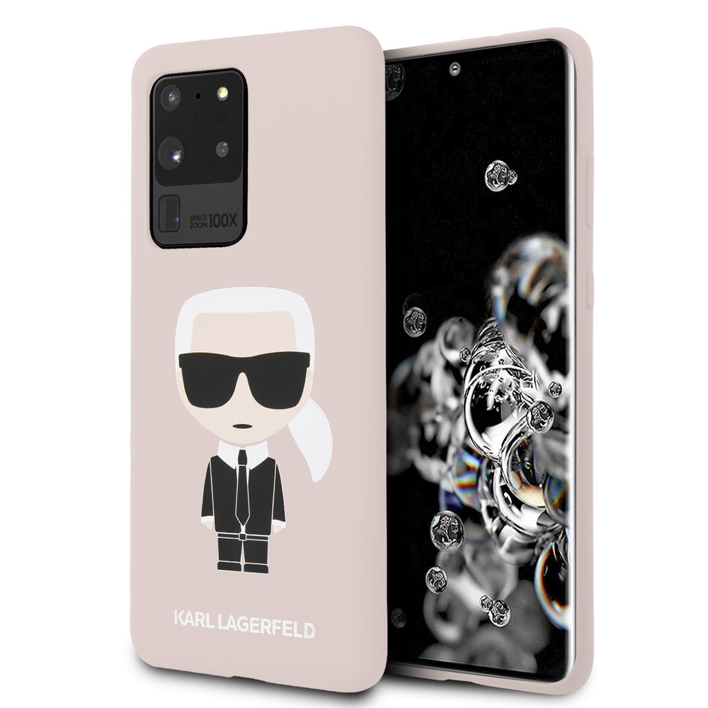 Karl Lagerfeld Samsung Galaxy S20 Ultra Roze Backcover hoesje - Full Body Iconic-Hoesjes-Ilumina Benelux