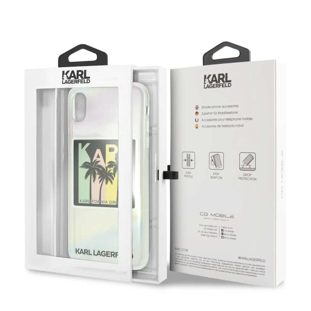 Karl Lagerfeld backcover voor Apple iPhone Xs Max - Print-Hoesjes-Ilumina Benelux