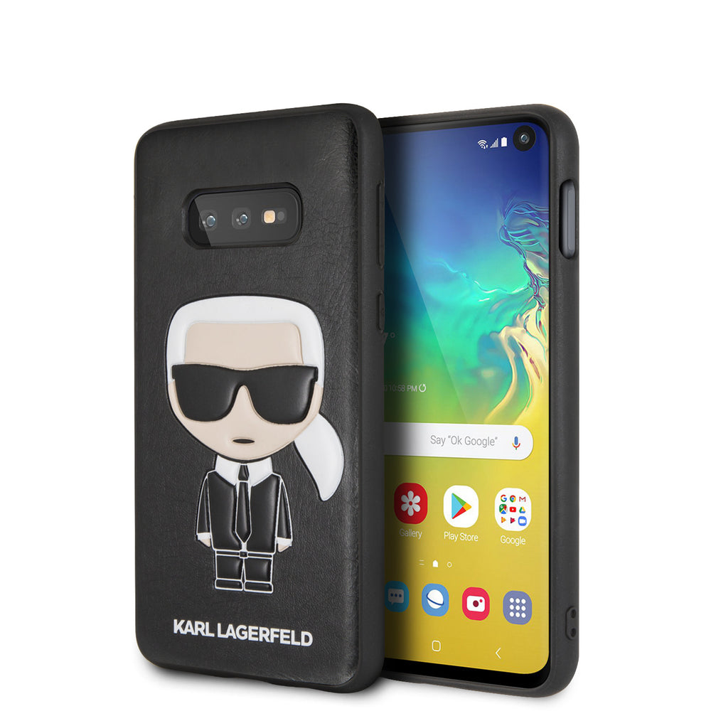 Karl Lagerfeld backcover voor de Samsung Galaxy S10e - Zwart-Hoesjes-Ilumina Benelux