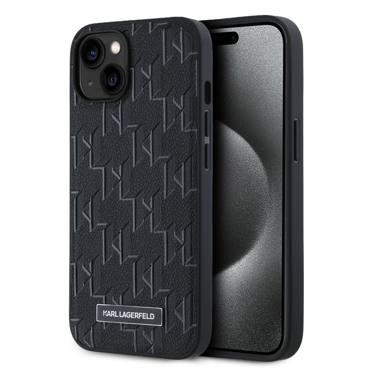 Karl Lagerfeld iPhone 14 & 13 Backcover hoesje - Magsafe - Hot Stamp - Zwart-Hoesjes-Ilumina Benelux