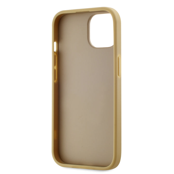 Karl Lagerfeld iPhone 14 & 13 Backcover hoesje Wrinkled - Metal signature - Goud-Hoesjes-Ilumina Benelux