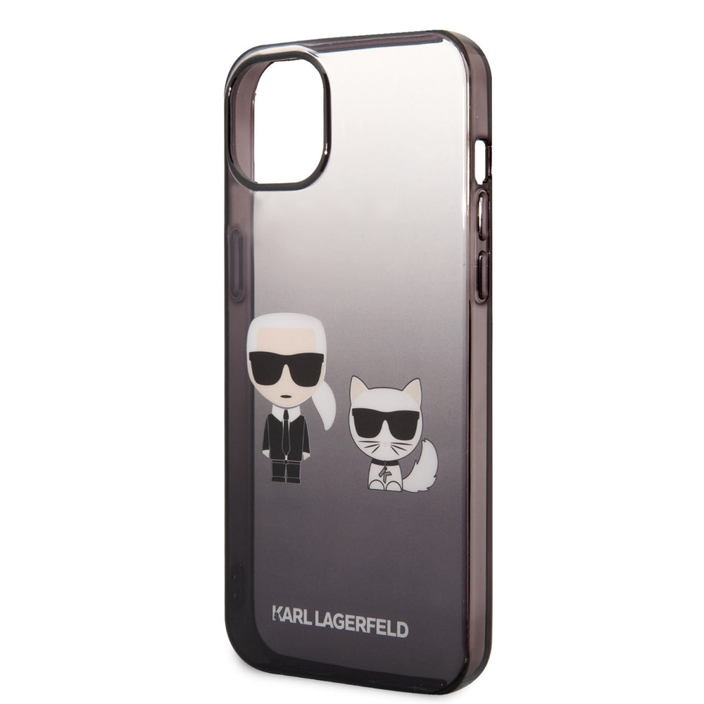 Karl Lagerfeld iPhone 14 & 15 Plus Hardcase Backcover - K&C - Gradient - Zwart-Hoesjes-Ilumina Benelux