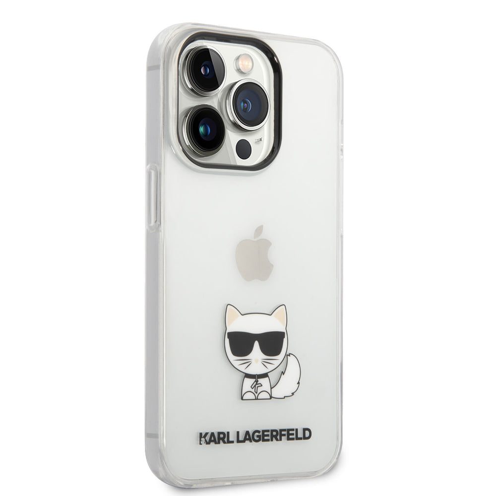 Karl Lagerfeld iPhone 14 Pro TPU Backcover - Choupette - Transparant-Hoesjes-Ilumina Benelux