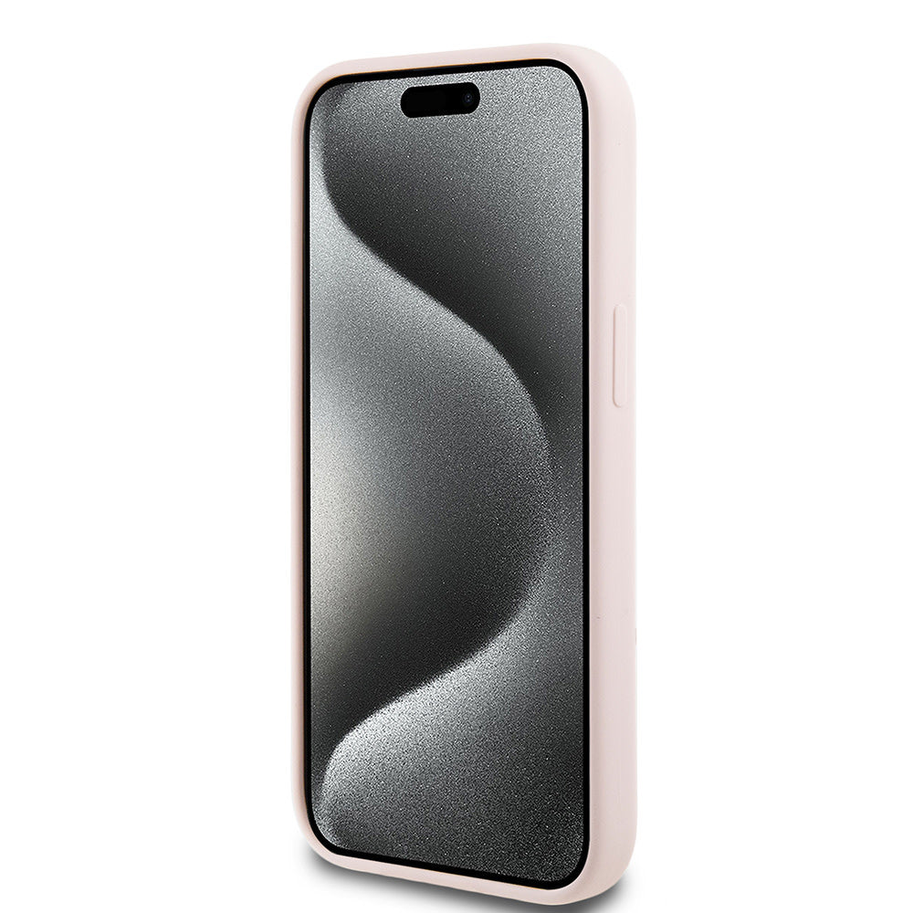 Karl Lagerfeld iPhone 15 Backcover hoesje - Karl Script - Roze-Hoesjes-Ilumina Benelux