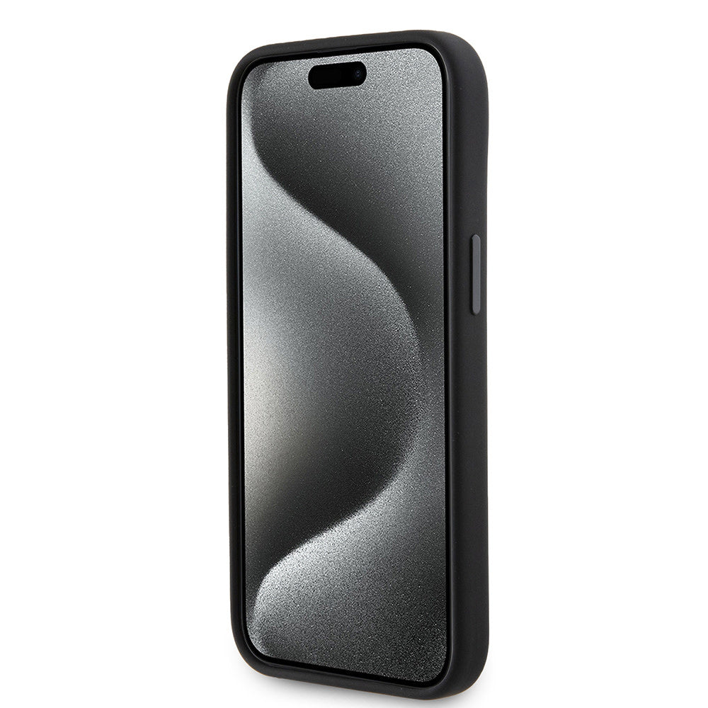 Karl Lagerfeld iPhone 15 Backcover hoesje SILICONE KC - Zwart-Hoesjes-Ilumina Benelux