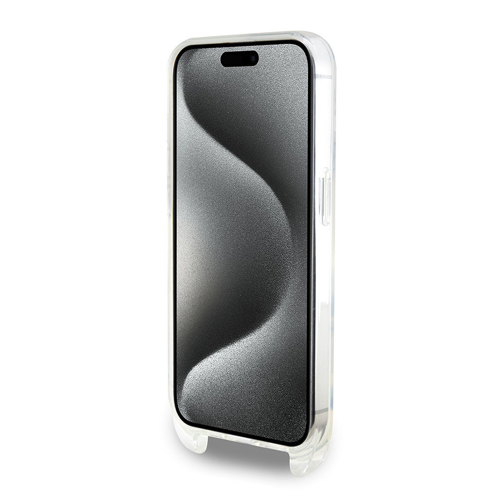 Karl Lagerfeld iPhone 15 Pro Backcover hoesje IML IKONIK CROSSBODY - Transparant-Hoesjes-Ilumina Benelux