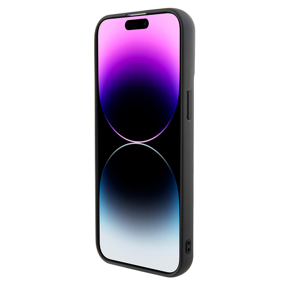 Karl Lagerfeld iPhone 15 Pro Max Backcover hoesje 3D MULTI LOGO - Zwart-Hoesjes-Ilumina Benelux