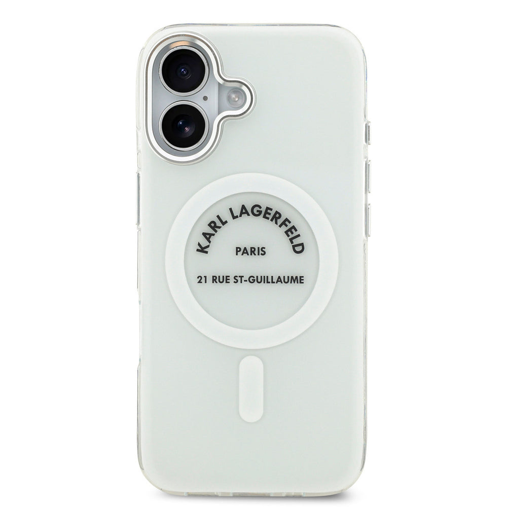 Karl Lagerfeld iPhone 17 Backcover hoesje - Magsafe IML - RSG Logo - Transparant-Hoesjes-Ilumina Benelux