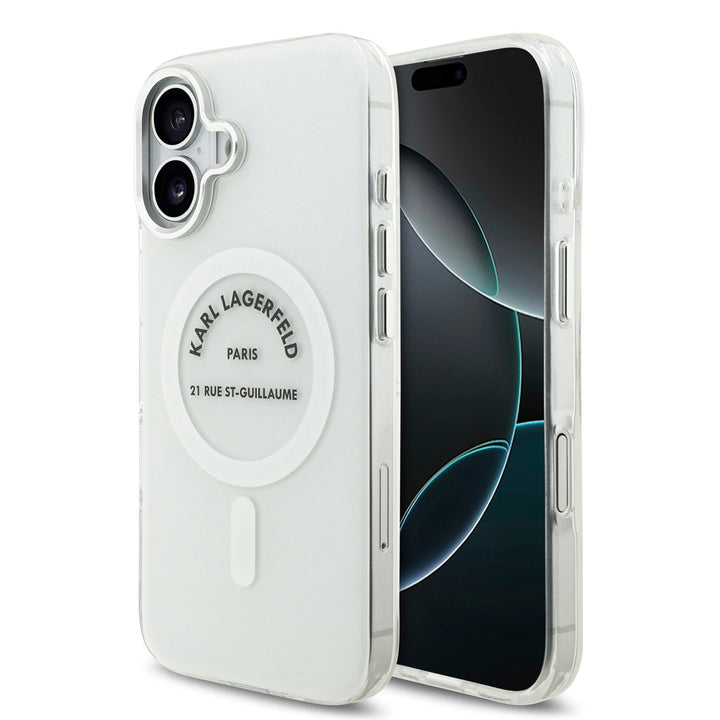 Karl Lagerfeld iPhone 17 Backcover hoesje - Magsafe IML - RSG Logo - Transparant-Hoesjes-Ilumina Benelux