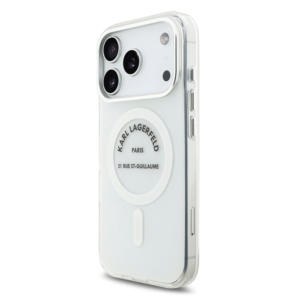 Karl Lagerfeld iPhone 17 Pro Backcover hoesje - Magsafe IML - RSG Logo - Transparant-Hoesjes-Ilumina Benelux