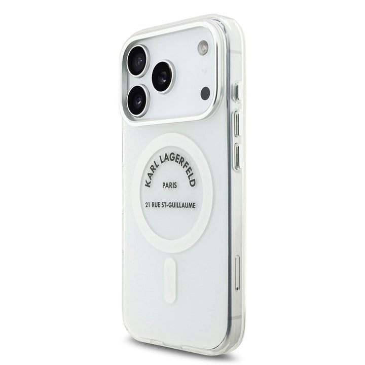 Karl Lagerfeld iPhone 17 Pro Backcover hoesje - Magsafe IML - RSG Logo - Transparant-Hoesjes-Ilumina Benelux