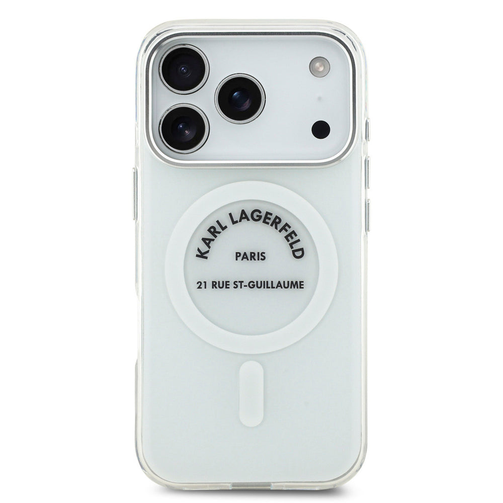 Karl Lagerfeld iPhone 17 Pro Backcover hoesje - Magsafe IML - RSG Logo - Transparant-Hoesjes-Ilumina Benelux
