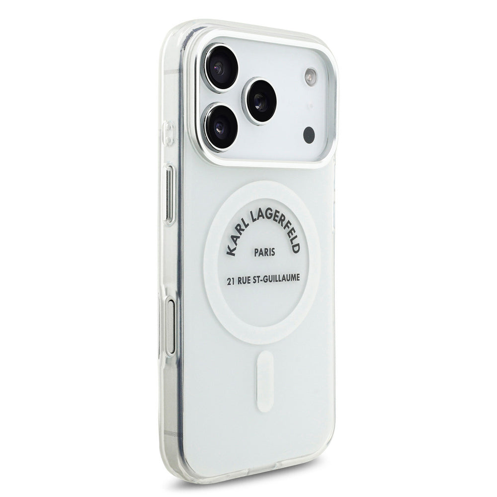 Karl Lagerfeld iPhone 17 Pro Backcover hoesje - Magsafe IML - RSG Logo - Transparant-Hoesjes-Ilumina Benelux
