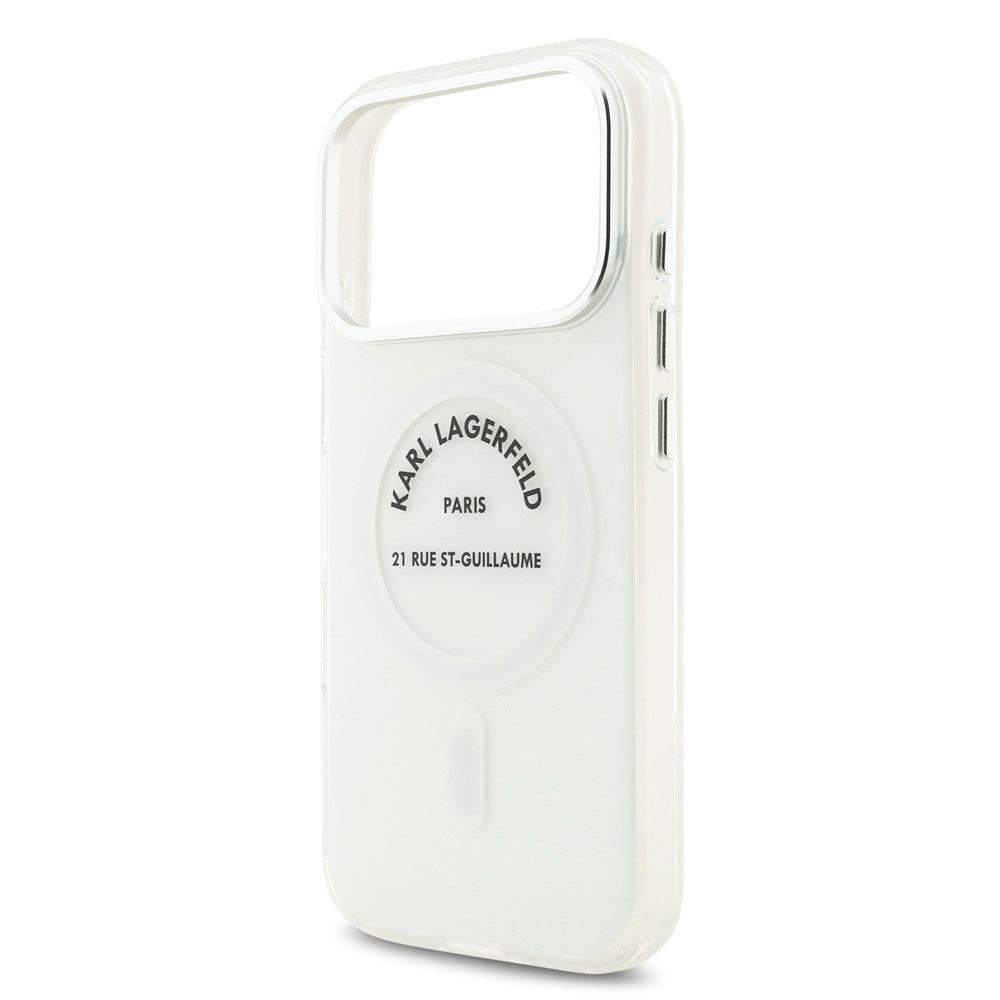 Karl Lagerfeld iPhone 17 Pro Backcover hoesje - Magsafe IML - RSG Logo - Transparant-Hoesjes-Ilumina Benelux