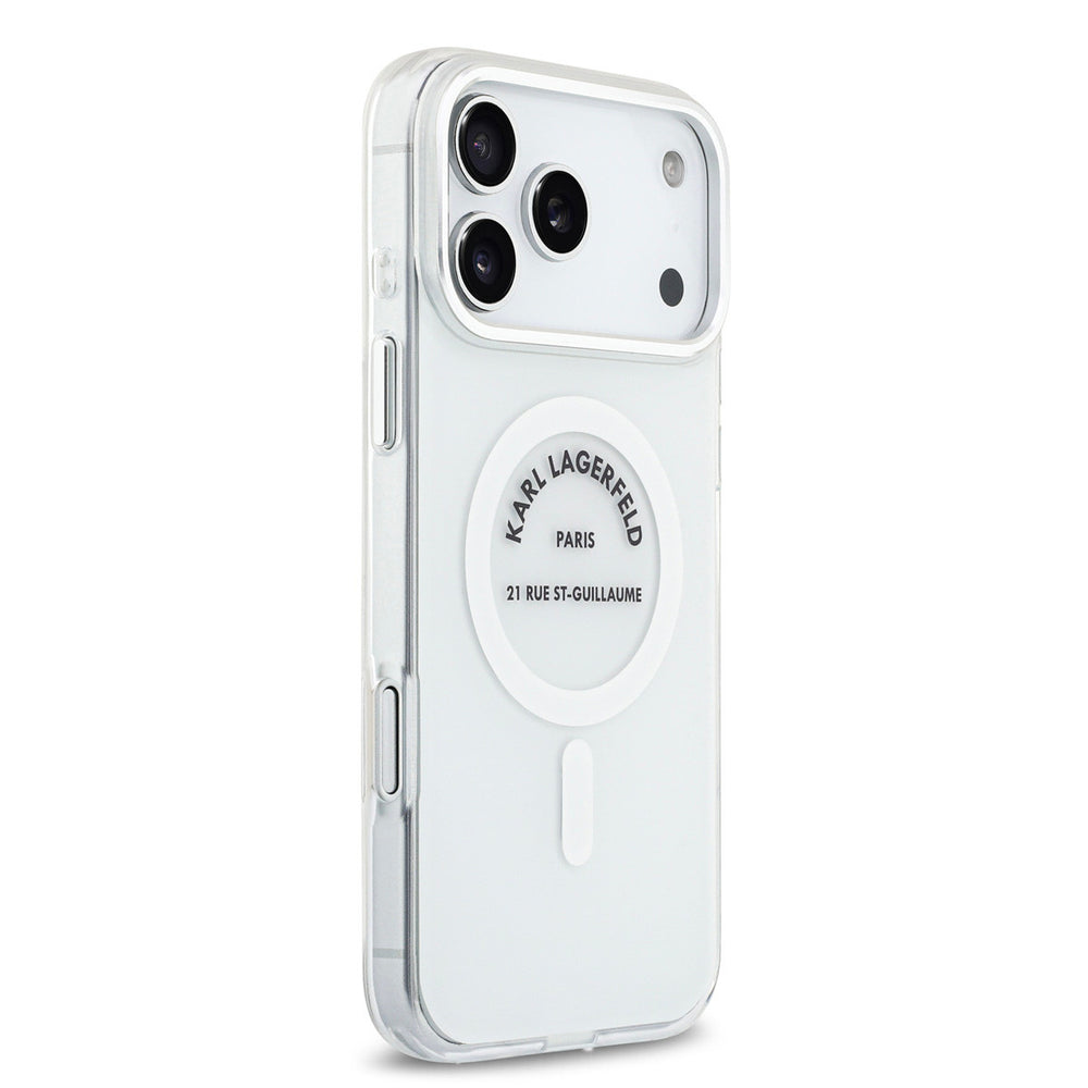 Karl Lagerfeld iPhone 17 Pro Max Backcover hoesje - Magsafe IML - RSG Logo - Transparant-Hoesjes-Ilumina Benelux