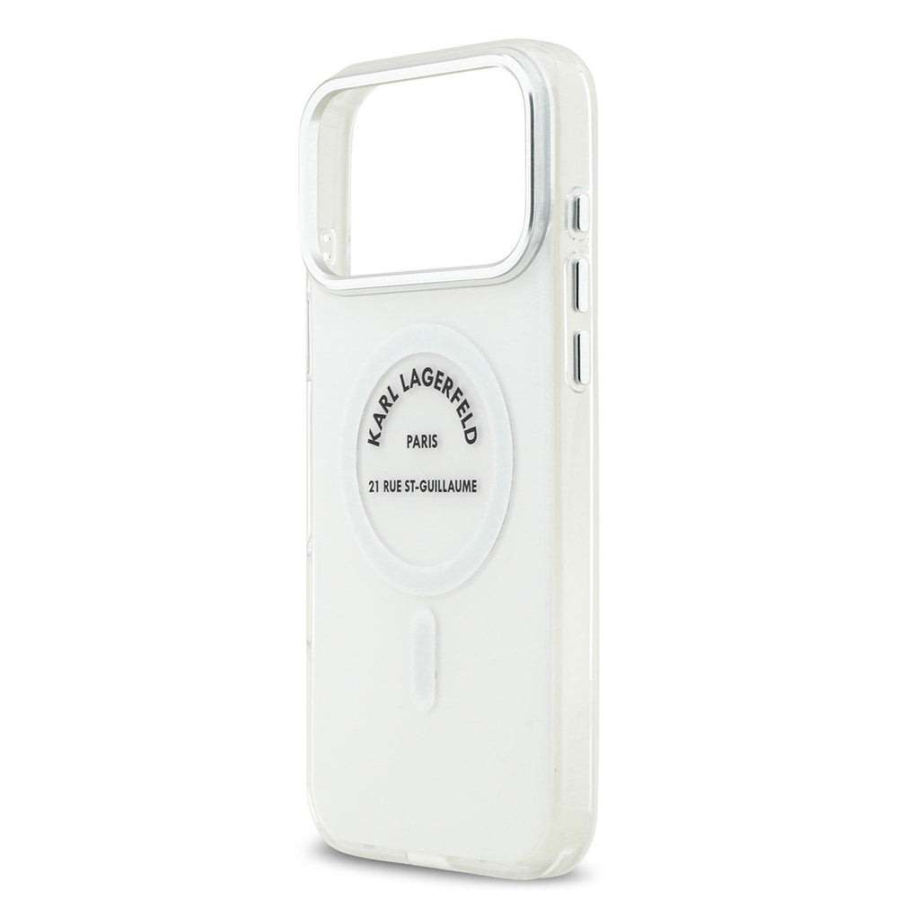 Karl Lagerfeld iPhone 17 Pro Max Backcover hoesje - Magsafe IML - RSG Logo - Transparant-Hoesjes-Ilumina Benelux