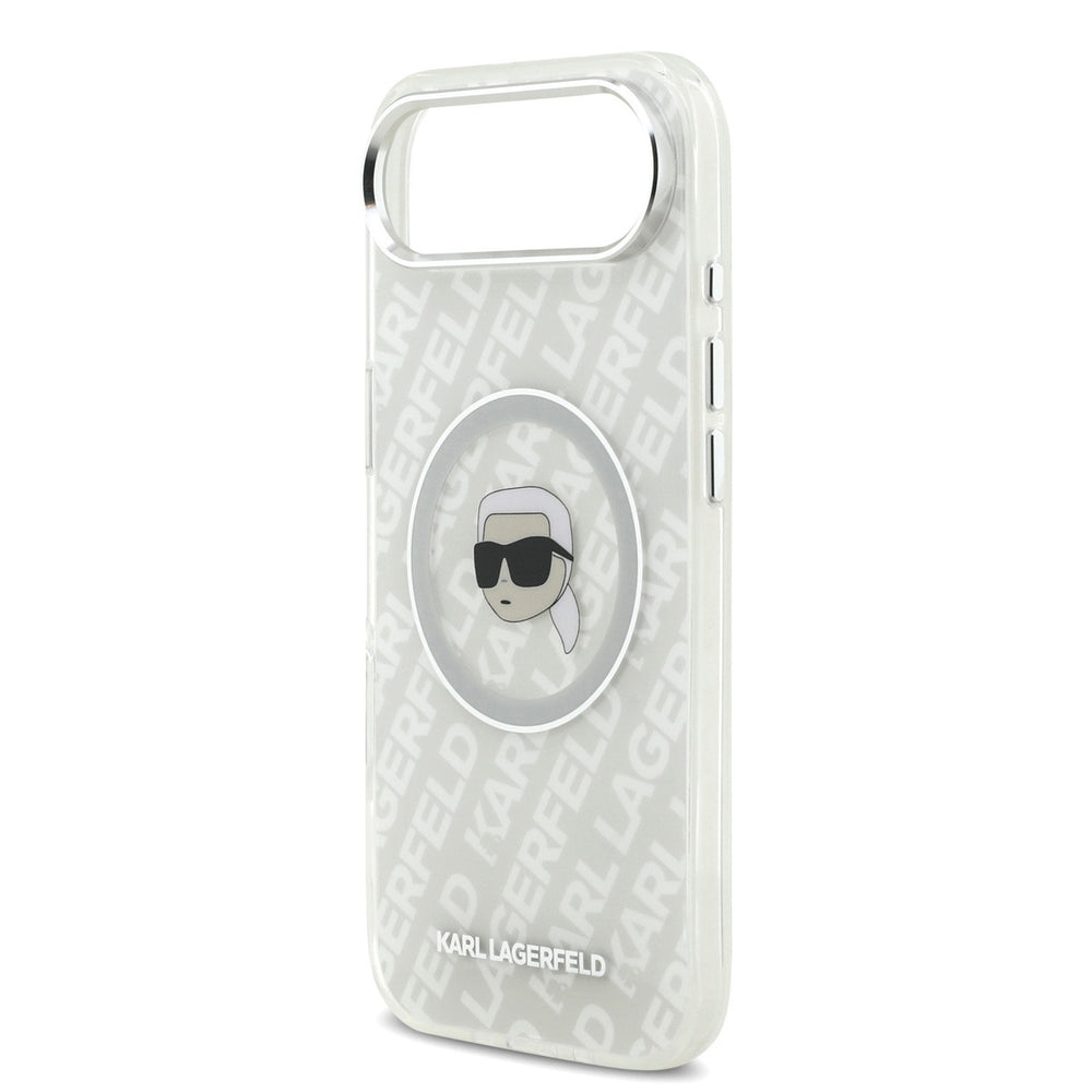 Karl Lagerfeld iPhone Air Backcover hoesje - MagSafe - IML Karl Head Logo - Grijs-Hoesjes-Ilumina Benelux
