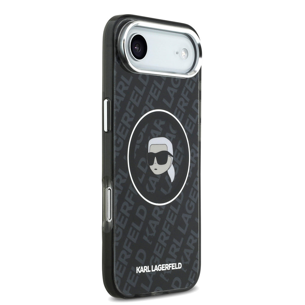 Karl Lagerfeld iPhone Air Backcover hoesje - MagSafe - IML Karl Head Logo - Zwart-Hoesjes-Ilumina Benelux