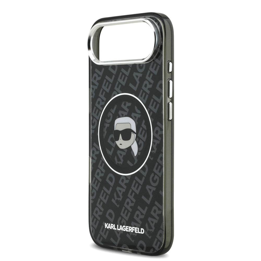 Karl Lagerfeld iPhone Air Backcover hoesje - MagSafe - IML Karl Head Logo - Zwart-Hoesjes-Ilumina Benelux