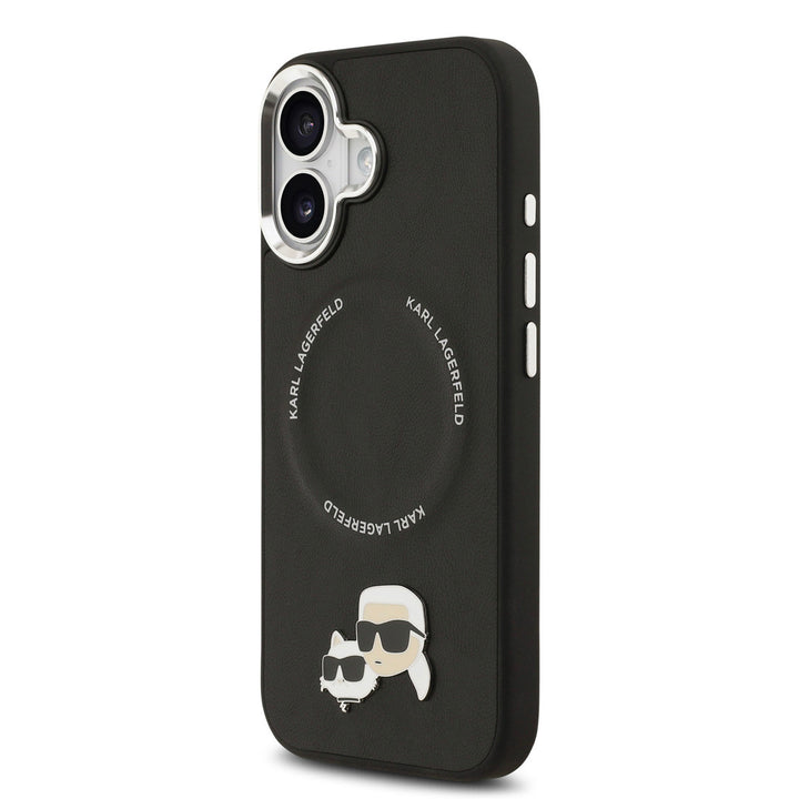 Karl lagerfeld iPhone 17 Backcover - MagSafe - K&C Pins - Zwart-Hoesjes-Ilumina Benelux