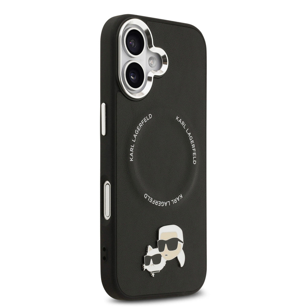 Karl lagerfeld iPhone 17 Backcover - MagSafe - K&C Pins - Zwart-Hoesjes-Ilumina Benelux