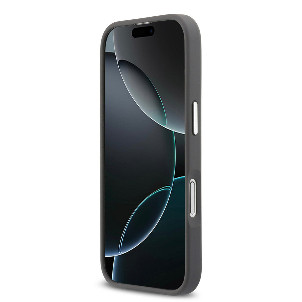 Karl lagerfeld iPhone 17 Backcover hoesje - Grained - K&C Heads Pins - Grijs-Hoesjes-Ilumina Benelux